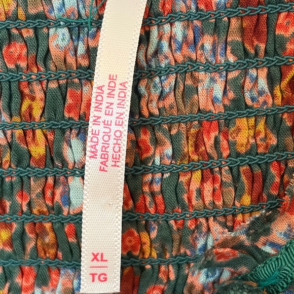 Free People floral Maxi Dress with Button Detail and keyhole back XL - Picture 7 of 7